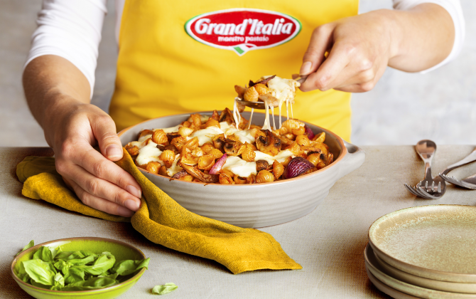 Recept Mini Conchiglie ovenschotel met paddenstoelen Grand'Italia
